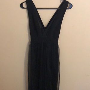 BCBG Black Tulle Dress